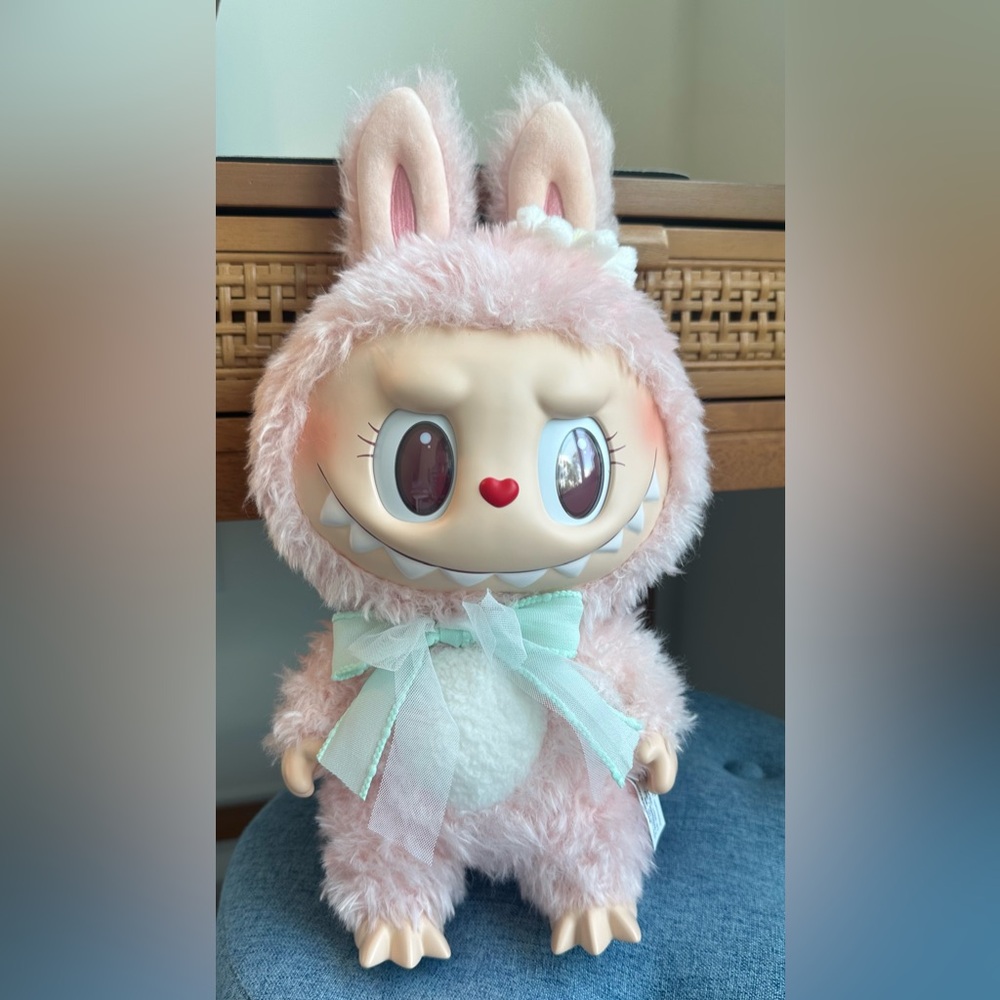 New Pop Mart Labubu Mokoko Close To Sweet Vinyl Plush Doll